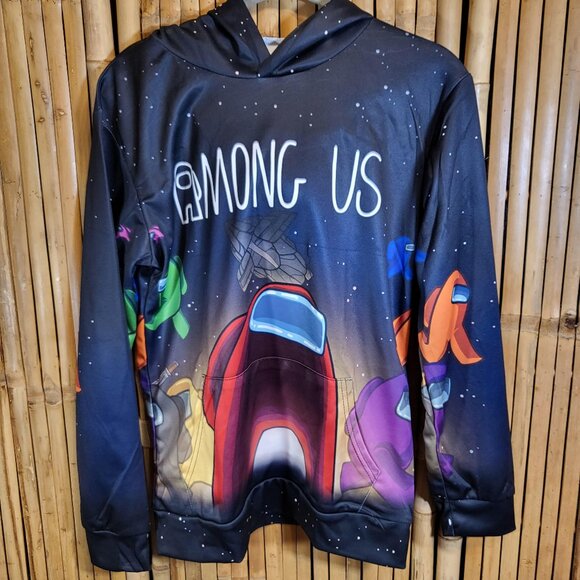 Unbranded Other - Among Us Kid's Hoodie Sweatshirt Medium Black Space NEW